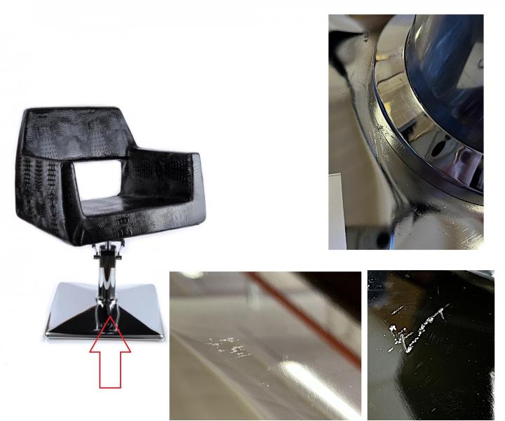 Fotel fryzjerski Detail Luxor - czarny (71)