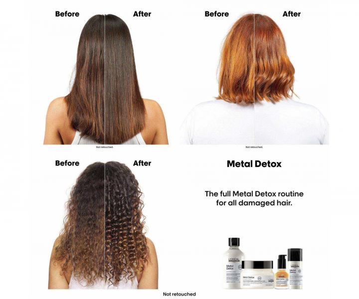 Maska do w�os�w farbowanych i zniszczonych Lor�al Professionnel Serie Expert Metal Detox - 75 ml
