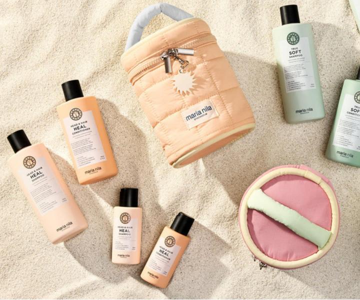 Zestaw upominkowy dla zdrowej sk�ry g�owy Maria Nila Head & Hair Heal Beauty Bag + kosmetyczka gratis