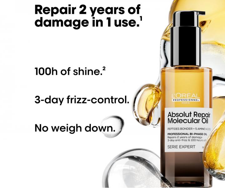 Seria do wosw zniszczonych Loral Professionnel Serie Expert Absolut Repair Molecular