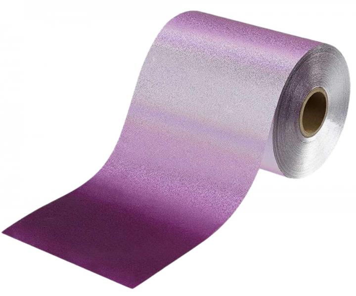 Profesjonalna folia fryzjerska aluminiowa Sibel - 12,7 cm x 97 m 15 mikro - fioletowa
