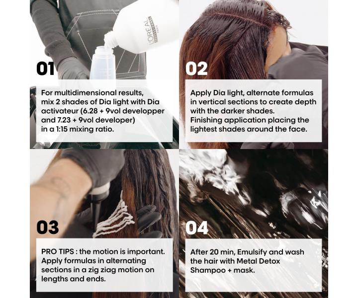 Farba do w�os�w ton w ton Lor�al Professionnel Dia Light 60 ml - 9