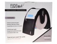 Pojemnik podajnik na konierzyki fryzjerskie ochronne z krepy Eurostil Professional - czarny