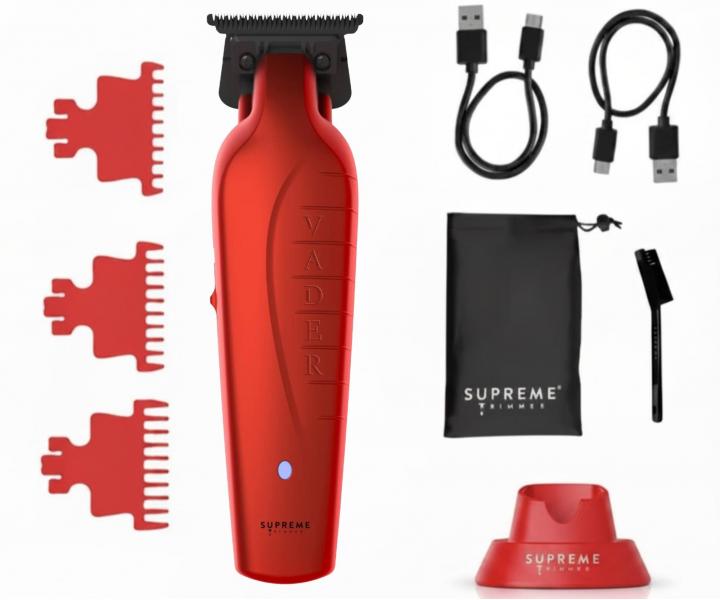 Profesjonalny trymer do w�os�w Supreme Trimmer Vader ST3778/R - czerwony