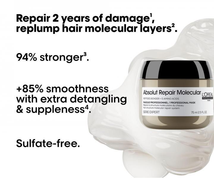 Maska do w�os�w zniszczonych Lor�al Professionnel Serie Expert Absolut Repair Molecular - 75 ml