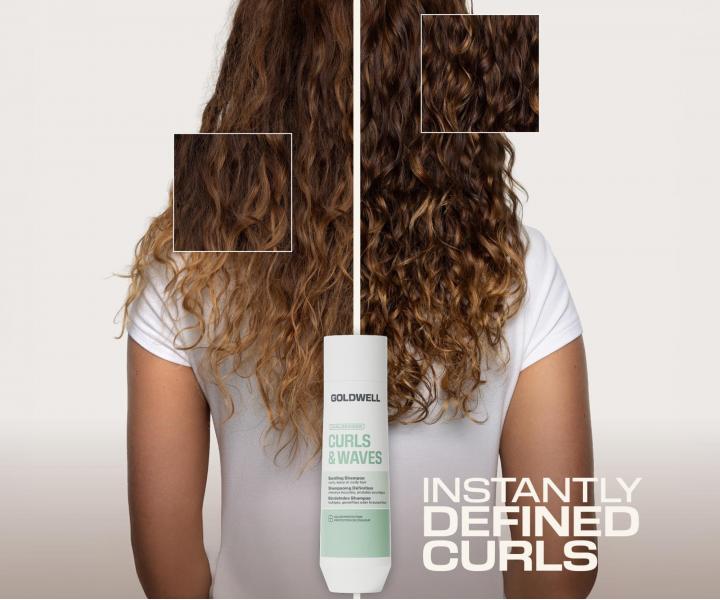 Szampon nawil�aj�cy do w�os�w falowanych i kr�conych Goldwell Dualsenses Curls & Waves Bundling Shampoo - 250 ml