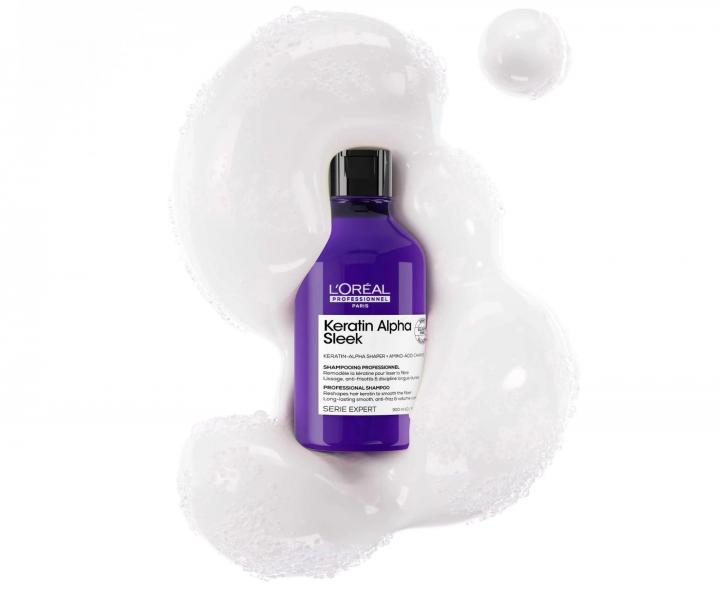 Szampon d�ugotrwale wyg�adzaj�cy do w�os�w pusz�cych si� Lor�al Professionnel Serie Expert Keratin Alpha Sleek - 300 ml