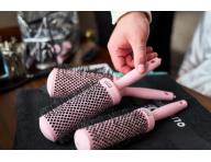 Okrga szczotka do modelowania wosw Olivia Garden Expert Blowout Speed XL Pastel Pink - 65 mm