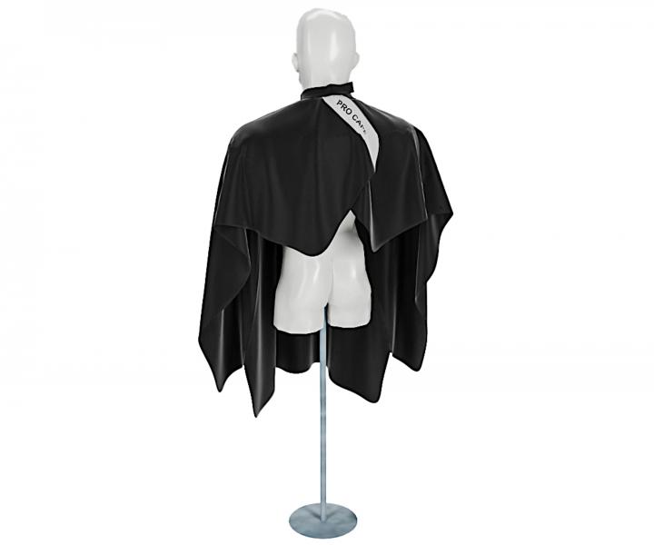 Mska peleryna do strzyenia wosw i brody Barbertime Black Pro Barber Cape XL - czarna
