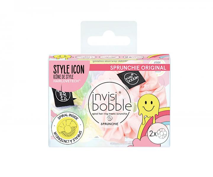 Ozdobna gumka do wosw spiralka Invisibobble Sprunchie Hue-Man Love - 2 szt
