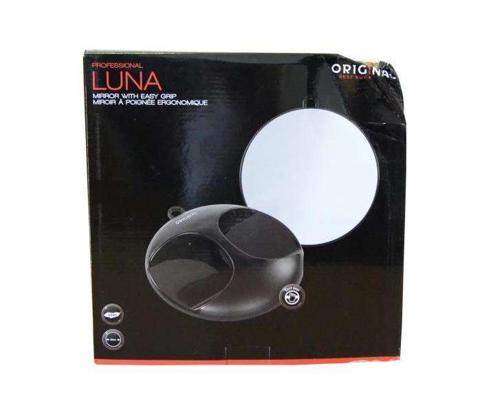 Lusterko okrge z uchwytem Original Best Buy Luna 28 cm - czarne - uszkodzone opakowanie