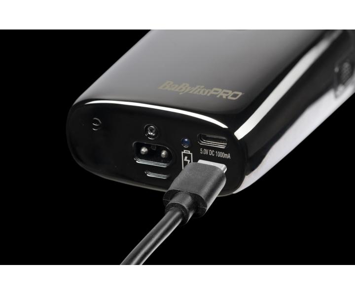 Profesjonalna golarka z lamp UV do dezynfekcji BaByliss Pro UVFOIL02 - czarna