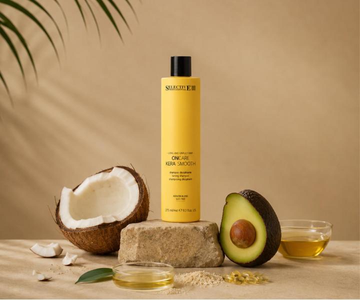 Szampon wyg�adzaj�cy do w�os�w d�ugich i niesfornych Selective Professional OnCare Kera Smooth Shampoo - 275 ml