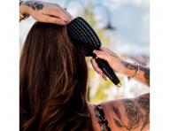 Szczotka do rozczesywania i suszenia w�os�w z w�osiem dzika i nylonowym Sister Young Ovia Hair Brush - czarna