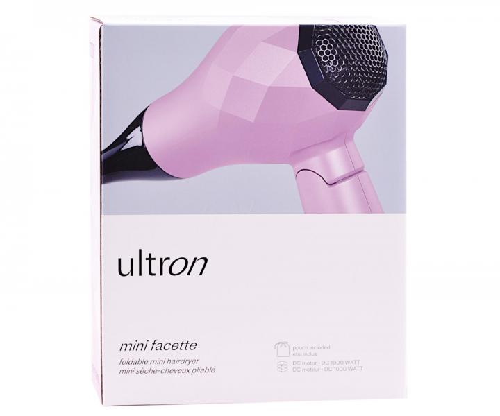 Podr�na suszarka do w�os�w Ultron Mini Facette - r�owa - 1000 W