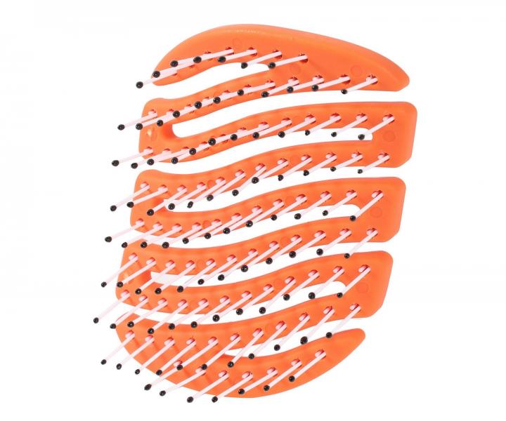 Szczotka do w�os�w z w�osiem nylonowym Sister Young Mila Pocket Hair Brush - pomara�czowa