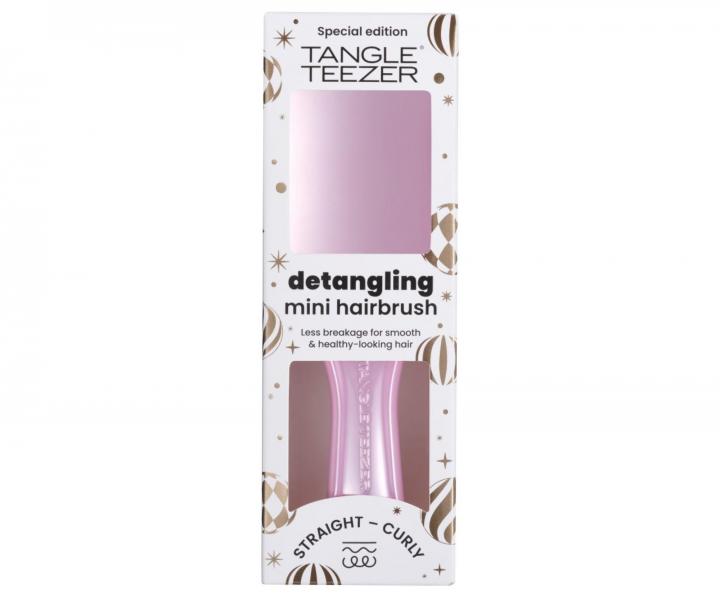 Szczotka podr�na do rozczesywania Tangle Teezer Ultimate Detangler Mini Chrome Pink Satin - jasnor�owa metaliczna