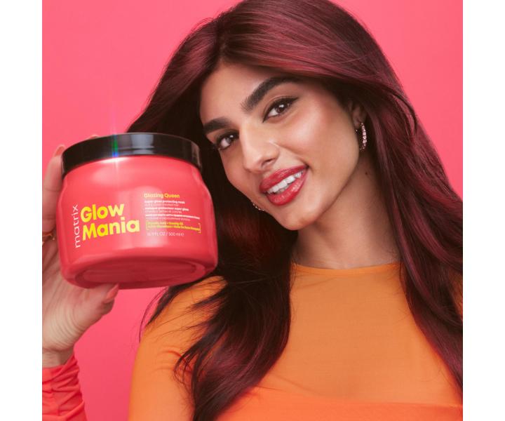 Seria nadajca poysk i ochron matowym wosom farbowanym Matrix Glow Mania