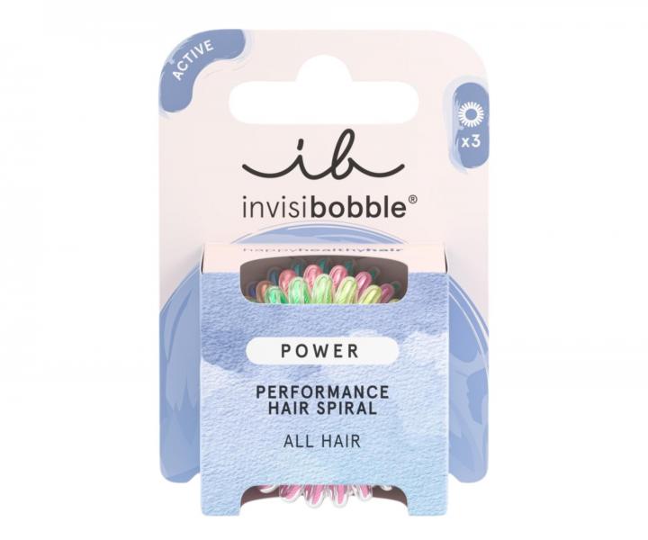 Gumka do wosw spiralka Invisibobble Power Magic Rainbow - intensywna tczowa - 3 szt