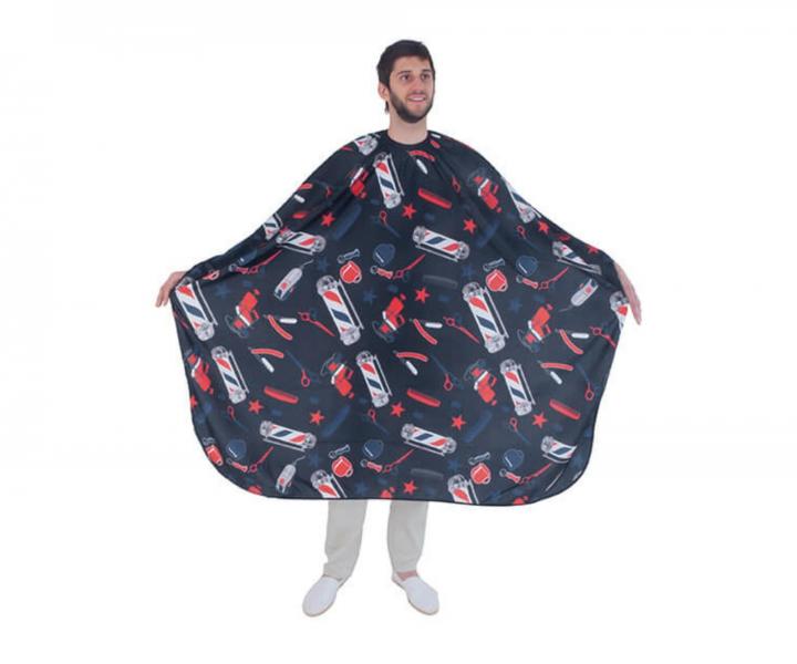 Mska peleryna do strzyenia wosw i brody Ragnar - wzr barber - metalowy haczyk