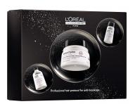 Zestaw upominkowy do w�os�w farbowanych i zniszczonych Lor�al Professionnel Serie Expert Metal Detox Trio
