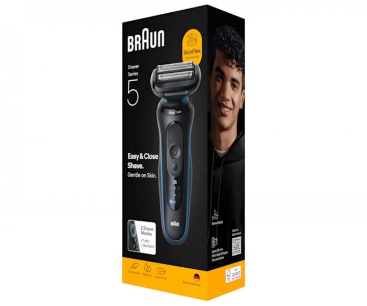 Golarka foliowa Braun Series 5 52-B1000s - czarno-niebieska