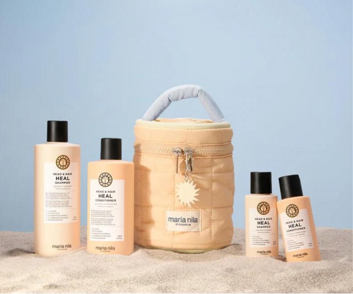 Zestaw upominkowy dla zdrowej sk�ry g�owy Maria Nila Head & Hair Heal Beauty Bag + kosmetyczka gratis