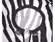 Peleryna fryzjerska do strzyenia Eurostil Professional - zebra - metalowy haczyk