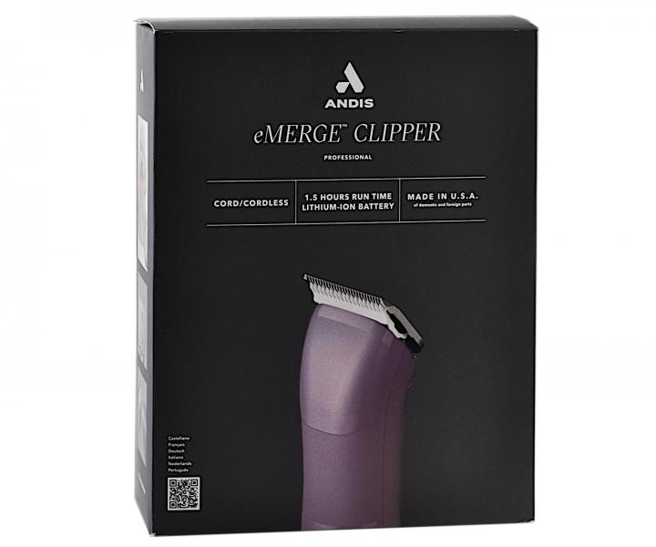 Profesjonalna maszynka do sierci Andis eMerge Clipper Purple - fioletowa