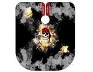 Mska peleryna do strzyenia wosw i brody Barbertime Smoky Pro Barber Cape XL - czarna