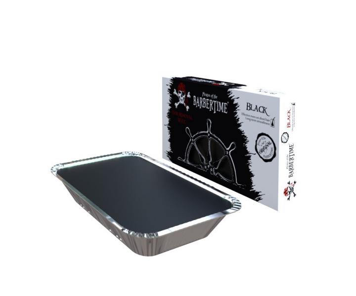 Wosk do depilacji Pirates of the Barbertime Hard Removal Wax Black - czarny - 500 g