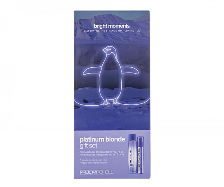 Zestaw upominkowy do piel�gnacji w�os�w blond Paul Mitchell Platinum Blonde Duo Bright Moments