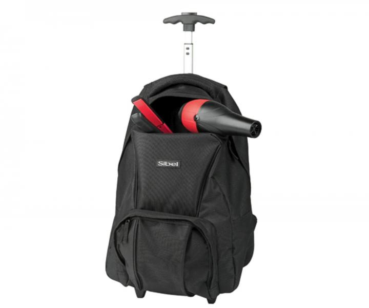 Podr�na torba-plecak z r�czk� teleskopow�  Sibel Backpack  czarna