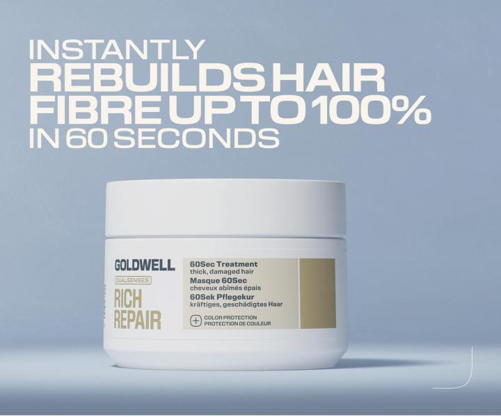 Intensywnie regeneruj�ca maska do w�os�w suchych i zniszczonych Goldwell Dualsenses Rich Repair 60Sec Treatment - 200 ml
