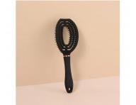 Szczotka do rozczesywania i suszenia w�os�w z w�osiem dzika i nylonowym Sister Young Coco Hair Brush - czarna