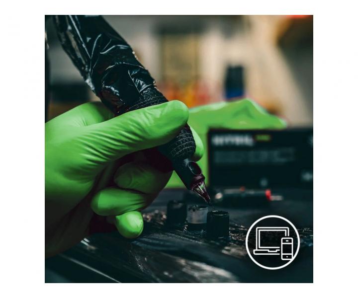 Rkawiczki nitrylowe Espeon Nitril Ideal - 100 szt - zielone - S