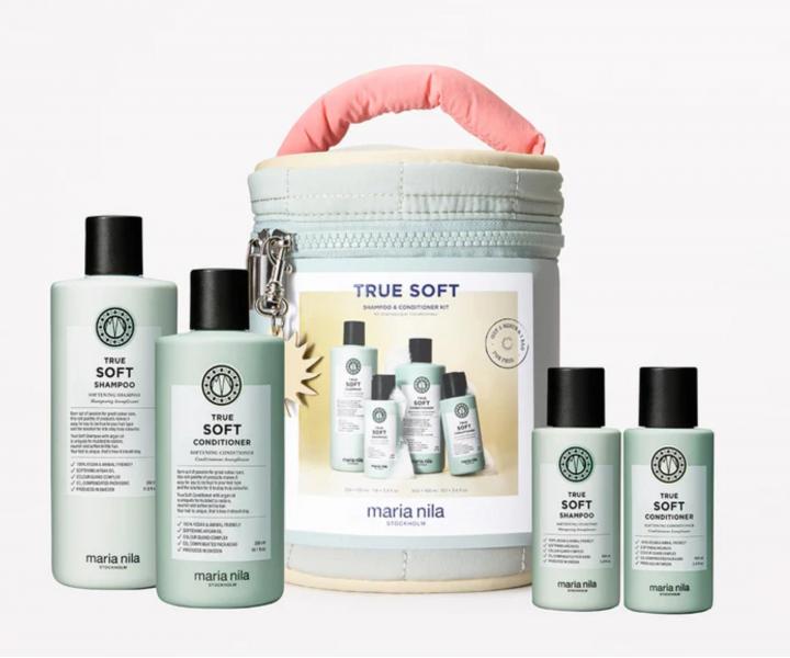 Zestaw upominkowy do w�os�w suchych Maria Nila True Soft Beauty Bag + kosmetyczka gratis