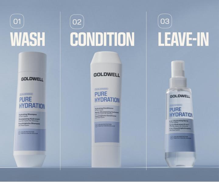 Szampon nawil�aj�cy do wszystkich rodzaj�w w�os�w Goldwell Dualsenses Pure Hydration Hydrating Shampoo - 250 ml