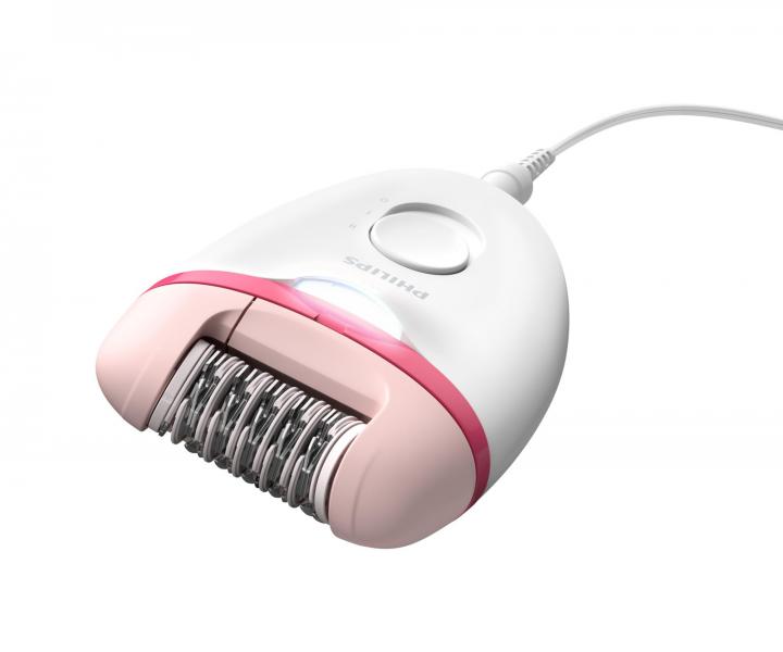 Depilator damski Philips Satinelle 4000 BRE255/00 - bia�o-r�owy