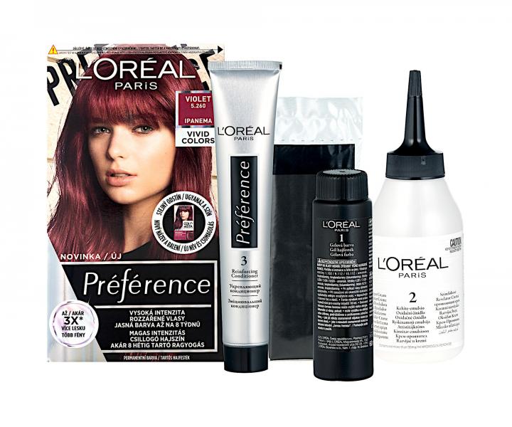 Farba do trwa�ej koloryzacji Lor�al Pr�f�rence 5.260 Violet
