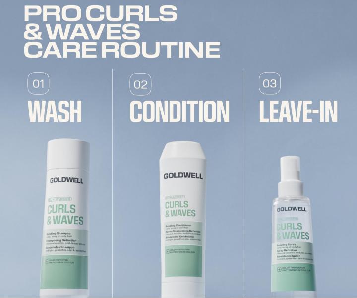 Szampon nawil�aj�cy do w�os�w falowanych i kr�conych Goldwell Dualsenses Curls & Waves Bundling Shampoo - 250 ml