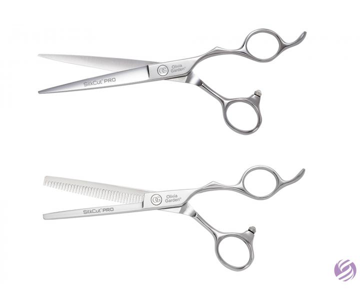 Zestaw noyczek fryzjerskich 6,5" i degawek 6,35" Olivia Garden SilkCut Pro