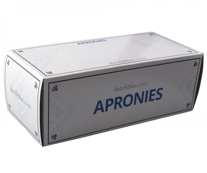 Jednorazowy fartuch Sibel 125 x 75 cm - 100 szt - biay