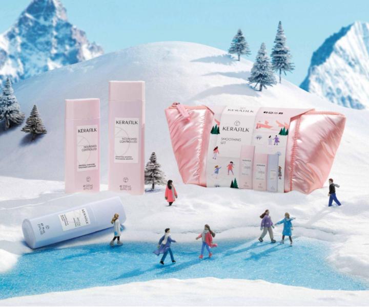 Zestaw upominkowy wyg�adzaj�cy do w�os�w niesfornych i pusz�cych si� Kerasilk Smoothing Set + kosmetyczka gratis