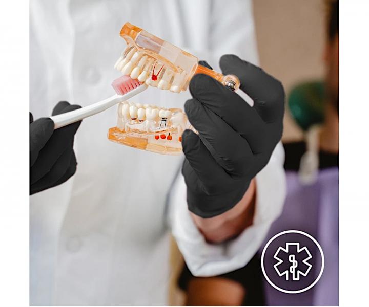 Rkawiczki nitrylowe Espeon Nitril Premium - 100 szt - czarne - S