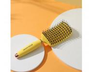 Szczotka do rozczesywania i suszenia w�os�w z w�osiem dzika i nylonowym Sister Young Ovia Hair Brush - ��ta