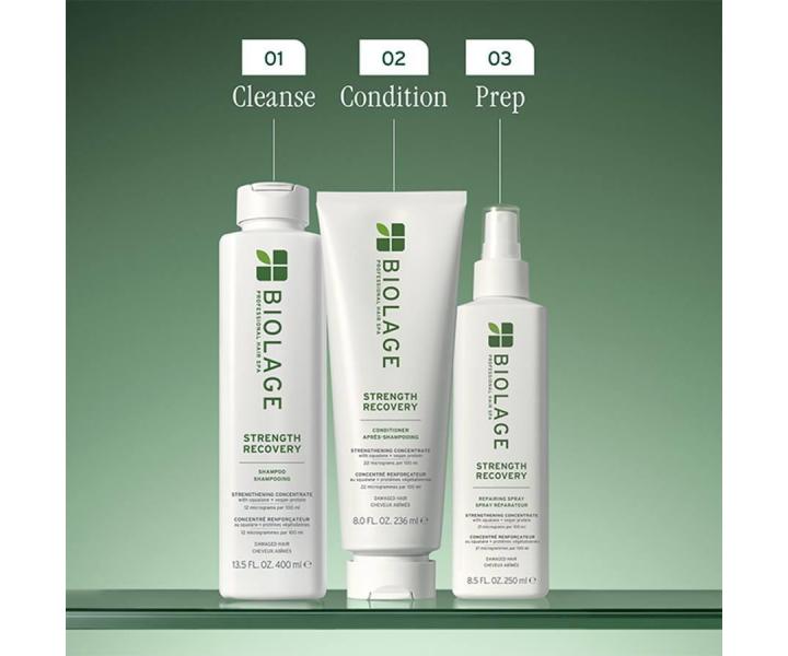 Szampon wzmacniajcy do wosw zniszczonych Biolage Strength Recovery Shampoo - 400 ml