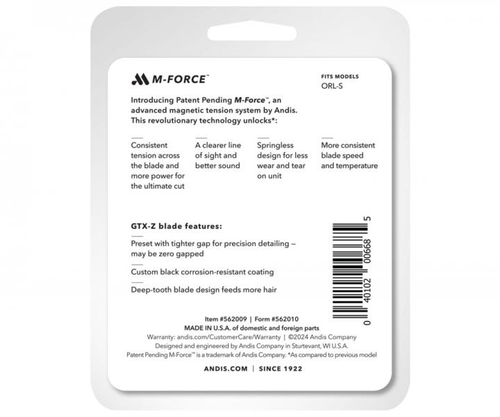 N� ostrze Andis GTX-Z Blade M-Force 562009 do trymera Andis GTX-Exo M-Force