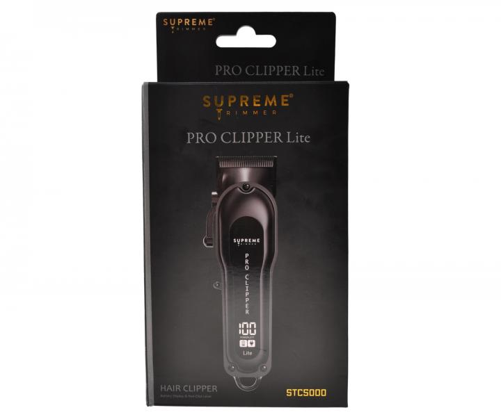 Profesjonalna maszynka do strzy�enia Supreme Trimmer Pro Clipper Lite STC5000 - czarna