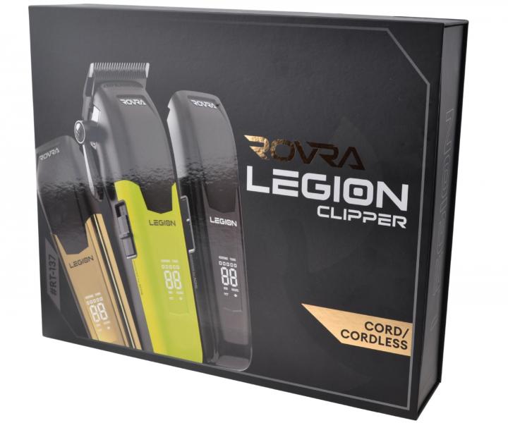 Profesjonalna maszynka do strzy�enia z wymiennymi obudowami Rovra Legion Professional Hair Clippers - zielona/z�ota/czarna